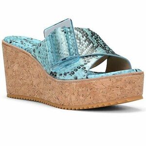 Donald Pliner illiad platform snake sandal